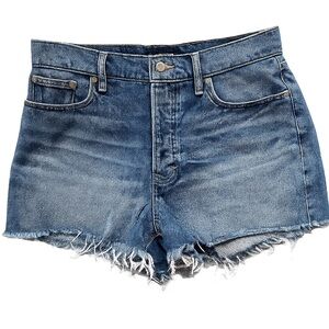Lucky Brand Blue Frayed Denim Shorts 10/30